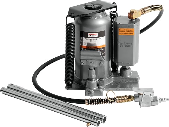 JET 20-Ton Air/Hydraulic Bottle Jack (AHJ-20)