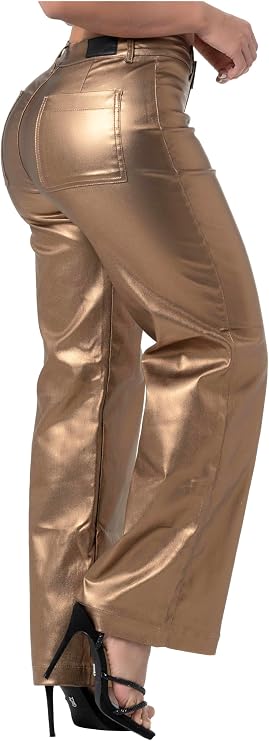 L.O.W.L.A SHAPEWEAR Butt Lifting Faux Leather Pants | Pantalones Colombianos Levanta Cola | Black Pleather Jeans