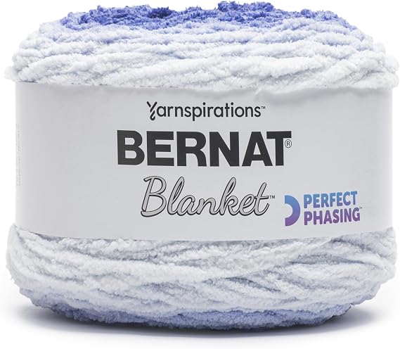 Spinrite Bernat Blanket Perfect Phasing Yarn-Dark Blue