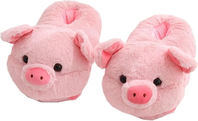 Animal Slippers - Hamster, Pig, Duck & Sheep Shoes - Winter Warm Cotton Anti-Skid Slippers