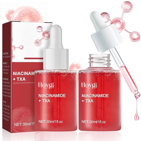 Niacinamide Serum 10%+TXA 4% Dark Spot Correcting Serum Dark Spot Correcting Glow serum Anti Pigmentflecken Gesicht Wesen Aufhellend und Feuchtigkeitsspendend-2 Stück (A)