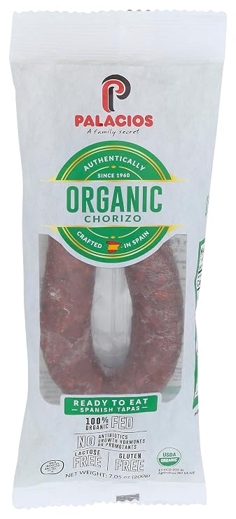 Palacios, Chorizo Organic, 7.05 Ounce