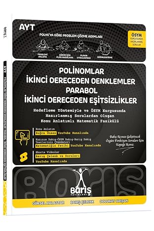 Barış Yayınları Polinomlar İkinci Dereceden Denklemler Parabol İkinci Dereceden Eşitsizlikler Matematik Fasikülleri