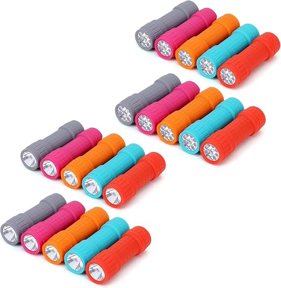 FASTPRO 20-Pack 9-LED Mini Flashlight Set
