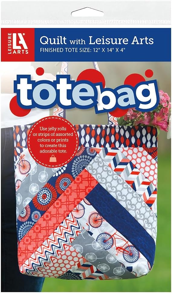 LEISURE ARTS Tote Bag Quilting Pattern Book - Quilting Guide with Step-by-Step Patterns, Quilting Techniques, Design Ideas, and Quilt Projects for Beginners & Experienced Quilters