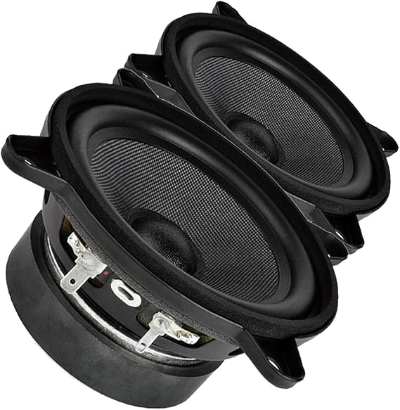 Pair Faital PRO 4FE35 4" Midrange Full-Range Woofer Speaker 4 ohms 60W 91dB