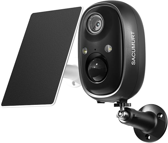 WiFi Security Cameras Wireless Outdoor, Solar Camera, SD/Cloud Storage