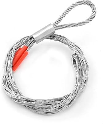 QWORK Cable Pulling Socks Grip, 1102 Lbs Breaking Strength, 3.3 Ft Cable Puller Socks Wire Mesh Puller Socks Grip, for 3858 Cable