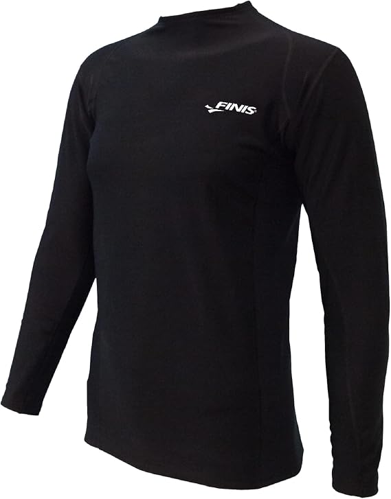 FINIS Thermal Swim Shirt - Heat-Retaining BiPoly Fabric - UPF 50 & Up UV Protection - Chlorine Resistant - Adult