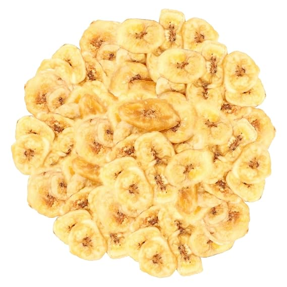 Sweetened Banana Chips Crispy Fried Tropical Snack, 3 lb Bulk Resealable Bag Perfect for Snacking, Baking, and Parties