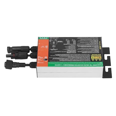Solar Micro Inverter Power Grid Tie Microinverter MPPT Pure Sine AC 120V for Control,Easy Operaiton Solar MicroInverter Wind Power Inverters (700W)