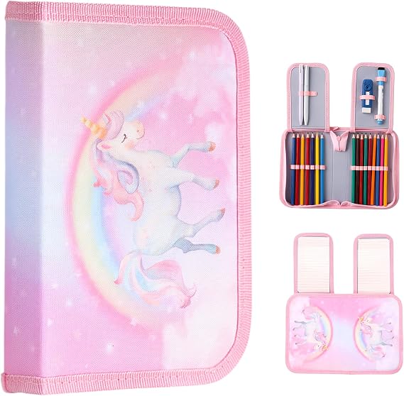 Butterfly Pencil Case Girls Pink Unit size Fashion