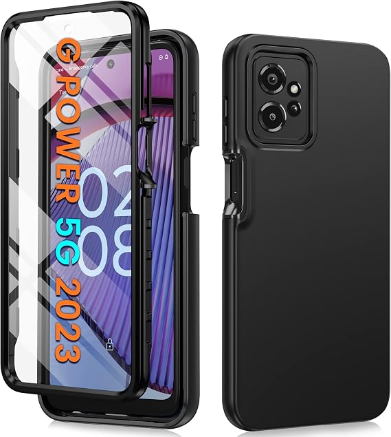 FNTCASE for Motorola Moto G-Power-5G 2023 Case: Moto G 5G 2023 Cell Phone Case - Protective Silicone Phone Cover Cases - Full Protection Matte Shockproof Rubber Mobile Covers