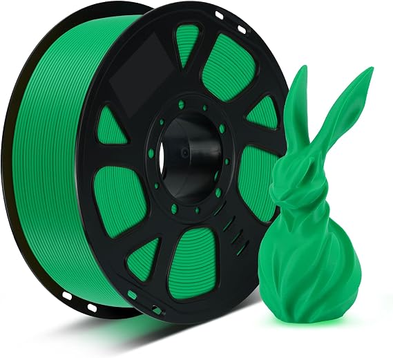 Kingroon PLA Filament 1.75mm for 3D Printer, Filament 3D Printing Materials, 1KG 3D Filament Dimensional Accuracy ±0,02mm,3D Printer Filament PLA with Spool Wound Neatly, Green