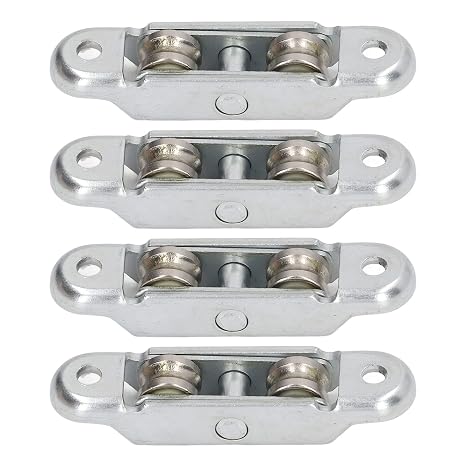 Fafeicy 4Pcs Sliding Door Window Double Roller Pulley