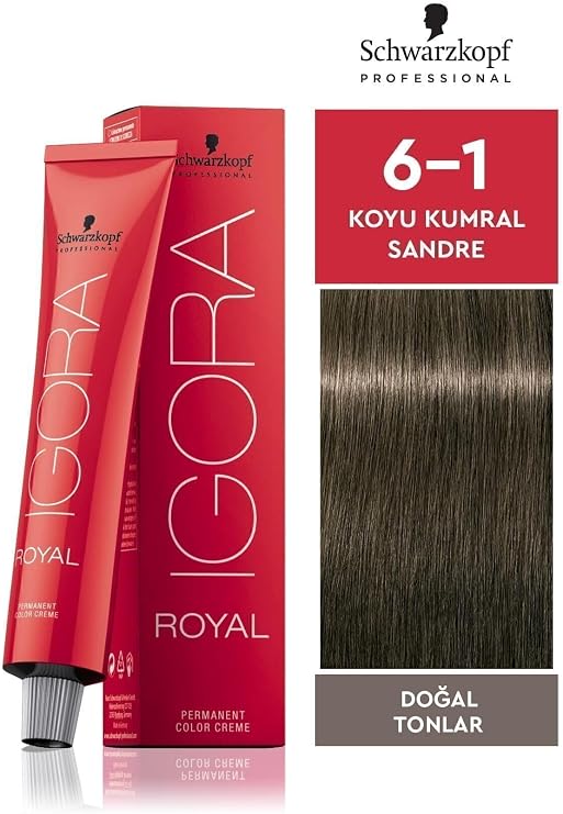 Schwarzkopf Igora Royal Hair Dye 60ml-No - 6.1 Ashy Dark Brunette