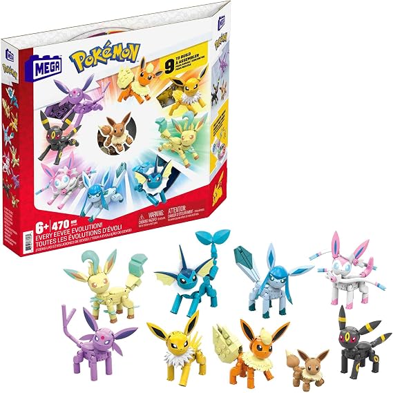 Mega Bloks MEGA Pokémon Eevee Dönüşümleri, 6 yaş ve üzeri, GFV85