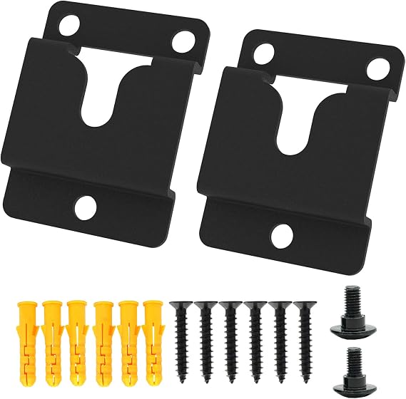 Sound Bar Wall Mount Brackets for Vizio Soundbar Wall Mounted Holders S3820W-C0 SB3851-C0 SB4051-D5 S5430W-C2 SB3651-E6 S2920W-C0 Mounting Bracket Kit with Screws