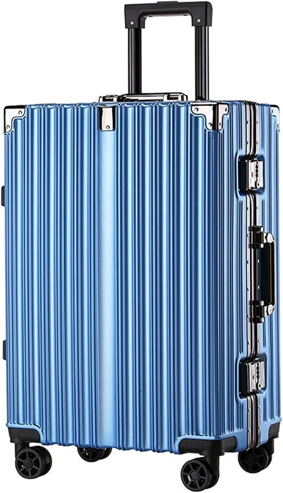 Suitcase Luggage Large Capacity Aluminum Frame Suitcase Lightweight Universal Wheel Password Box Trolley Case Portable Suitcase (Color : A, Size : 20in)