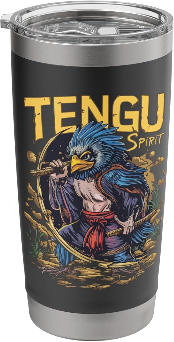 Tengu Spirit Japanese Folklore Stainless Steel Insulated Tumbler