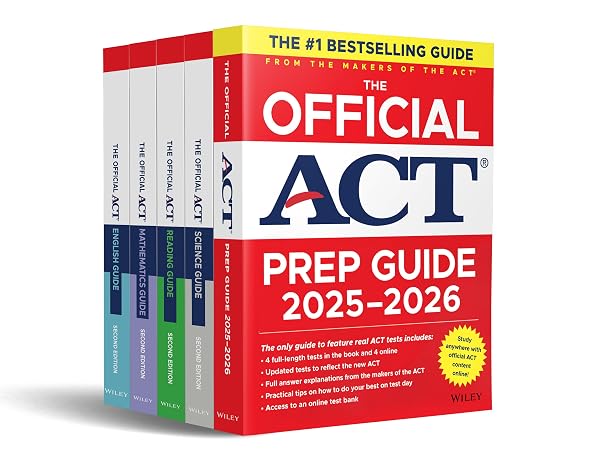 The Official ACT Prep & Subject Guides 2025-2026 Complete Set (Official Act Prep Guides)