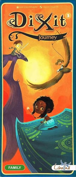 Dixit Journey Board Game Expansion - Explore Imaginary Worlds with 84 New Cards! Creative Storytelling Game, Fun Family Game for Kids & Adults, Ages 8+, 3-6 Players, 30 Min Playtime, Made by Libellud