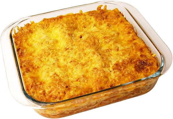 99in Square Glass Baking Dish, 2.4QT Glass Baking Pan, Baking Dishes for Oven