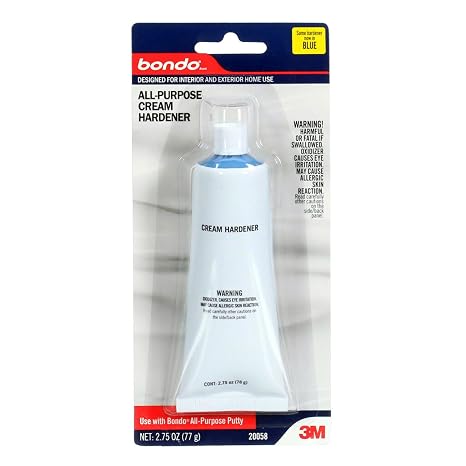 Bondo Cream Hardener, 2.75 Oz, For Use With All Bondo Fillers, Putties & Glaze, All-Purpose, Easy Mixing Produces a Quicker Hardener & Filler Blend (20058)