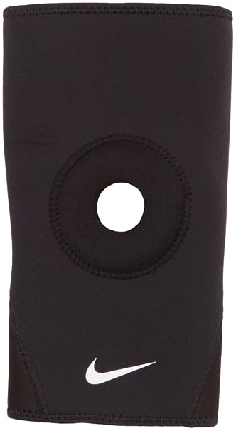 Nike Pro Combat Open-Patella Knee Sleeve 2.0 (Black/White, XL)