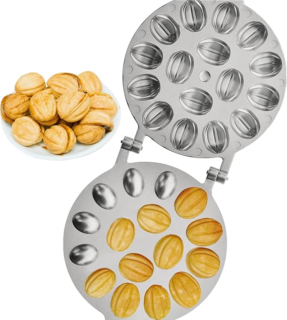Walnut Cookie Mold Maker 16 nut by PetriStor - Oreshki Mold Maker - Walnut Cookie Molds - Russian - Walnut Cookie Maker Oreshek - Nutty Maker - Oreshnitsa -
