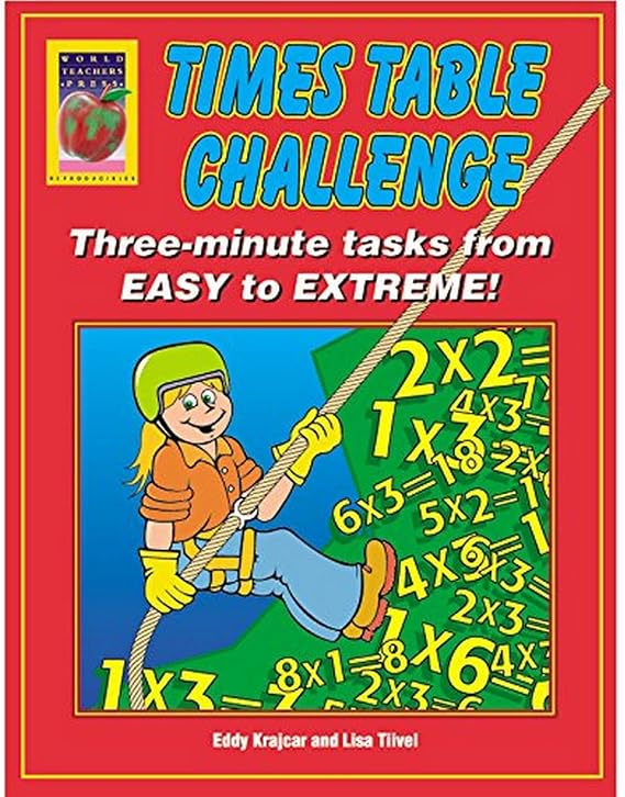 Didax Educational Resources Times Table Challenge Drill Activity