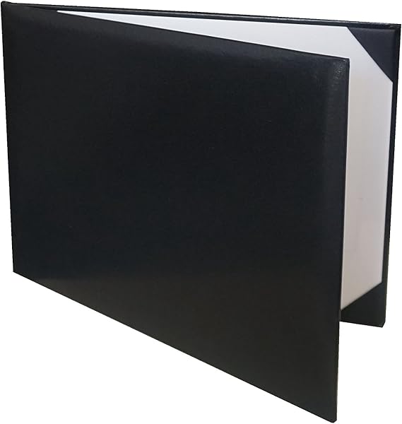 Diploma Cover Holoder Smooth 7x9 Certificate Cover Grad Days Black