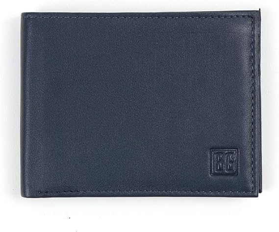 boxed-gifts: Men's RFID Protection Genuine Leather Bi-Fold Wallet - Sleek and Stylish Design