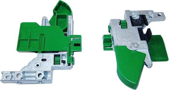Zamak locking couplings for GRASS Dynapro underfloor guide set (left and right)