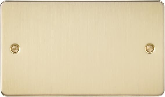 Knightsbridge FP8360BB Brushed Brass FPAV8360BB Flat 2G Blanking Plate