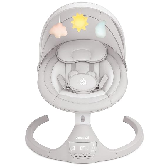Jool Baby Nova Baby Swing for Infants Bluetooth Music, Remote (Stone)
