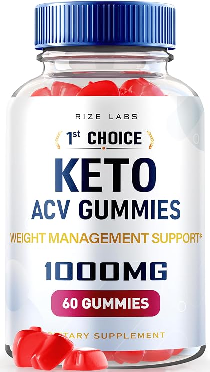 rize labs - 1st Choice Keto ACV Gummies for Advanced Weight Loss, All Natural Apple Cider Vinegar Keto Supplement, Extreme 2000mg Keto+ACV Gummy (60 Gummies)