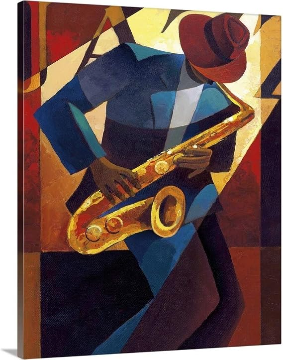 CANVAS ON DEMAND Bebop Canvas Wall Art Print Figurative, Contemporary, Home Decor, Figurative Artwork, 24" x30in