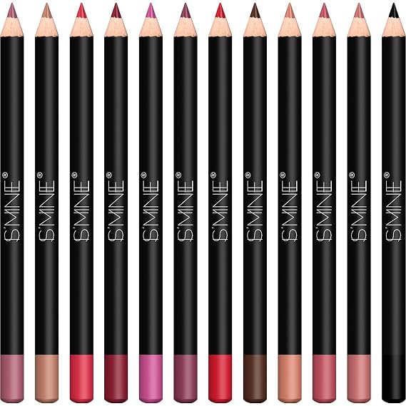 Matte Lip Liner Pencil Set, 12 Assorted Colors, Color Set -1