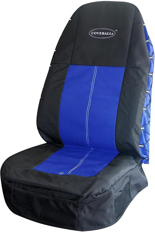 Highback COVERALLs Seat Cover - Black/Blue