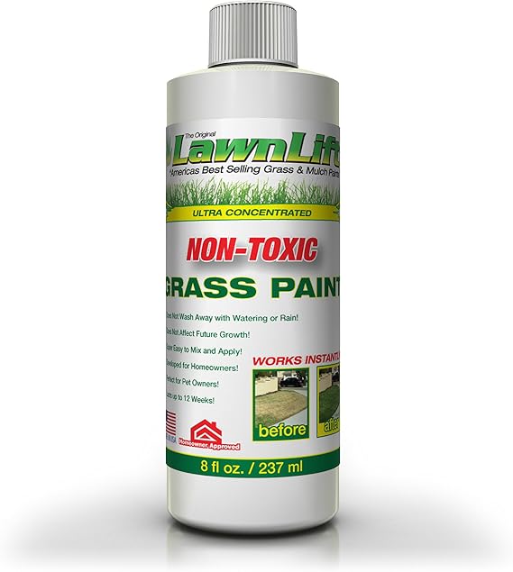 Ultra Concentrated (Green) Grass Paint 8oz. = 2.5 Quarts of Product.