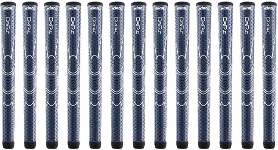 Winn Dri-Tac Oversize +1/8 inch Navy Blue 13 Piece Golf Grip Bundle (