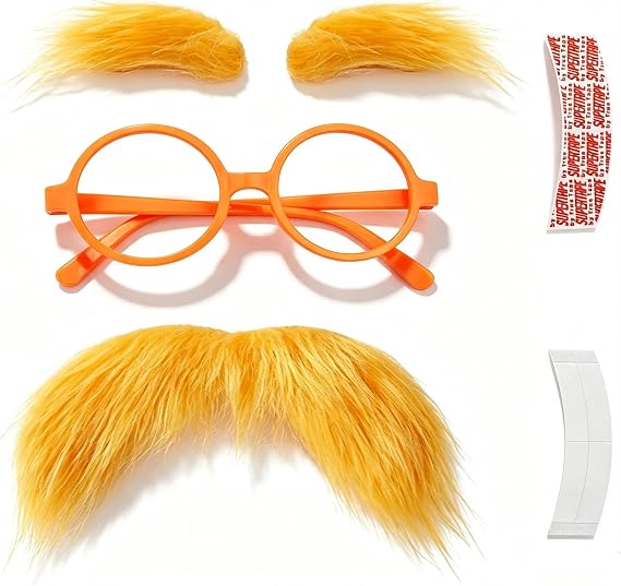 Mustache and Eyebrows, Funny Cosplay Costume Accessories