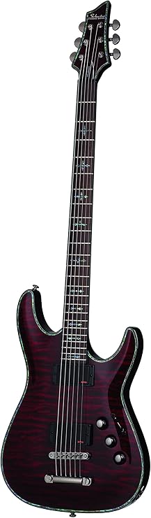 Schecter HELLRAISER C-VI Baritone 6-String Electric Guitar, Black Cherry