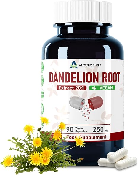 Dandelion Root Extract 250mg 20:1 90 Capsules