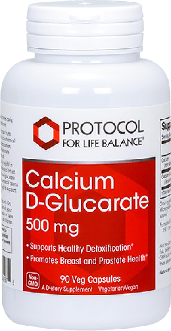 Protocol for Life Balance Calcium D-Glucarate 500mg, Detox*, 90 Veg Caps