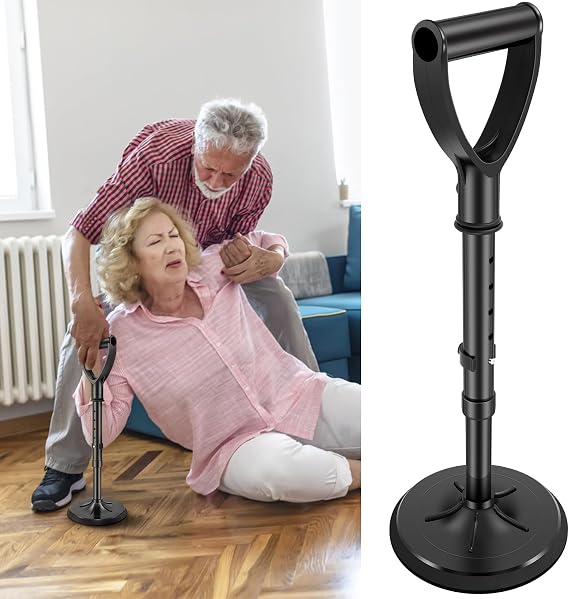 Mobility Aids Standing Aid Device 44-54cm Adjustable Standup Helper to Help Senior Get Up from Floor and Ground, Metal Lift Assist Device Elderly Standing Helper Support Tool
