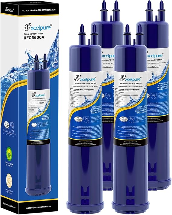 EXCELPURE Replacement for 4396841, EDR3RXD1, Everydrop Filter 3, 4396710, Kenmore 9083, 9030, 46-9083, 46-9030, Refrigerator Water Filter, 4PACK