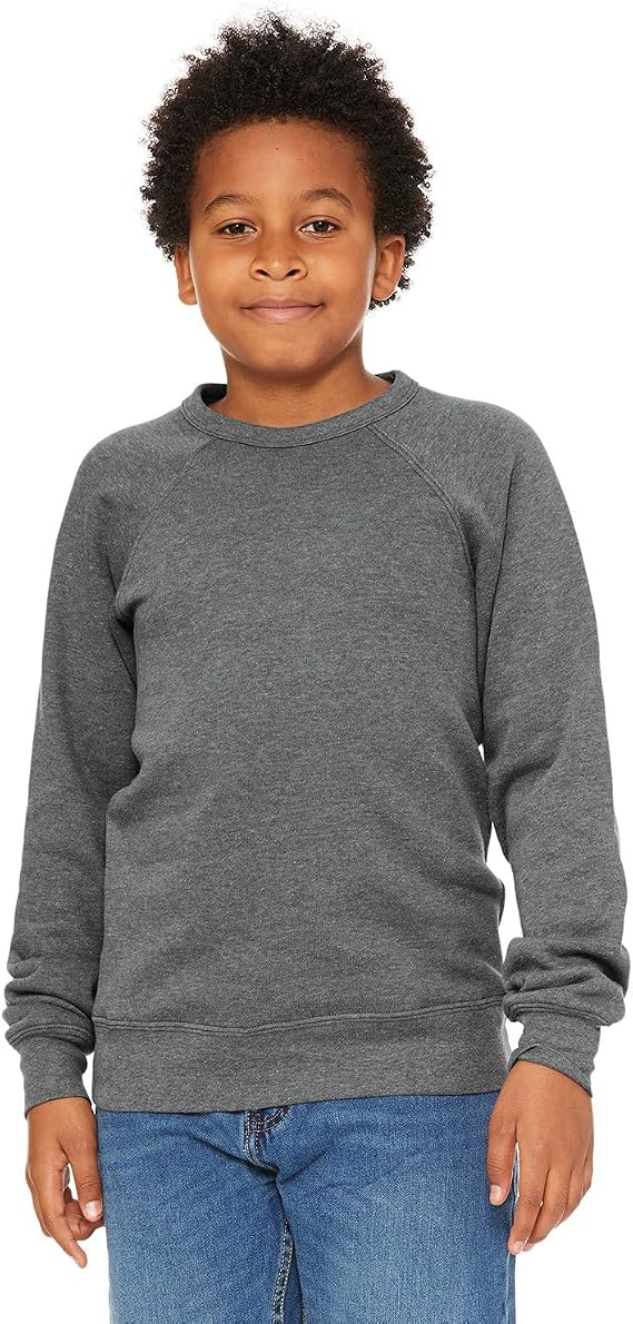 BELLA+CANVAS Youth Raglan Sweatshirt BC3901Y