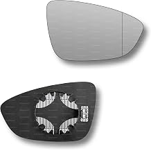 Less4spares Replacement Wing Mirror Glass Right Compatible with VW Beetle 2011-2019 CLIP-ON Driver Off side Heated with Blind Spot